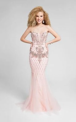 Formal Gowns Terani Couture - Captivating Beaded Sweetheart Mermaid Dress 1711P2590