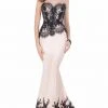 Formal Gowns Terani Couture - Contrast Beaded Lace Mermaid Gown1622E1562