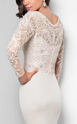 Formal Gowns Terani Couture - Dazzling Beaded Illusion Neck Polyester Mermaid Dress 1712M3434 10 Formal Gowns Terani Couture - Dazzling Beaded Illusion Neck Polyester Mermaid Dress 1712M3434