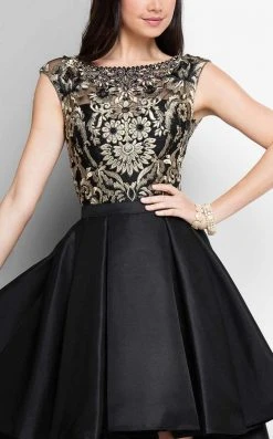 Formal Gowns Terani Couture - Dimensional Hi-low Gown With Train 1712P2538