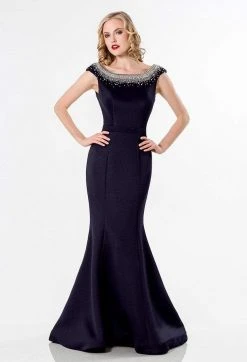 Terani Couture - Embellished Bateau Neck Gown 1522E0528B Formal Gowns