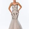 Formal Gowns Terani Couture - Embellished Illusion Jewel Neck Gown 151P0129B