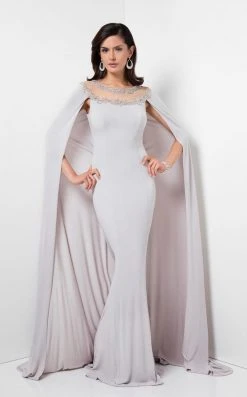 Formal Gowns Terani Couture - Embellished Jersey Mermaid Gown 1713M3488