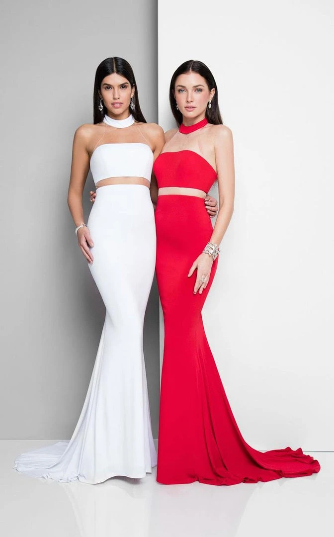 Terani Couture - Fashion-forward Choker Neck Stretch Jersey Mermaid Dress 1712P2518 8 Terani Couture - Fashion-forward Choker Neck Stretch Jersey Mermaid Dress 1712P2518