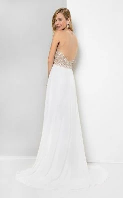 Terani Couture - Illusion Sweetheart Chiffon Gown 1712P2512 Formal Gowns