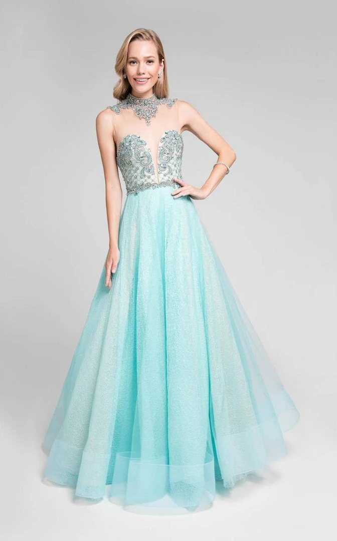 Terani Couture - Intricately Beaded Sweetheart Illusion Gown 1711P283 3 Terani Couture - Intricately Beaded Sweetheart Illusion Gown 1711P283