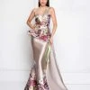Terani Couture - Multi-Color Illusion Bateau Mermaid Dress 1811E6124 Formal Gowns 2 Terani Couture - Multi-Color Illusion Bateau Mermaid Dress 1811E6124 Formal Gowns