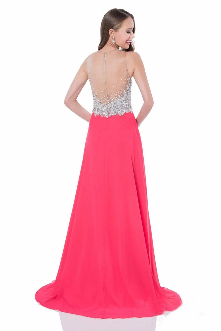 Terani Couture - Pearl Encrusted Illusion Evening Gown 1612P0502A Formal Gowns 7 Terani Couture - Pearl Encrusted Illusion Evening Gown 1612P0502A Formal Gowns