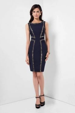 Terani Couture - Sophisticated Body-fitting Sleeveless Dress 1621C1260