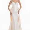Terani Couture - Split Tail Floral Appliqued Mermaid Gown 1821E7122 - 1 Pc Taupe Silver In Size 12 Available 1 Terani Couture - Split Tail Floral Appliqued Mermaid Gown 1821E7122 - 1 Pc Taupe Silver In Size 12 Available