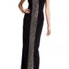 Formal Gowns Theia - 883039 Embellished Front Crepe Gown