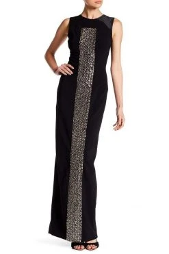 Formal Gowns Theia - 883039 Embellished Front Crepe Gown