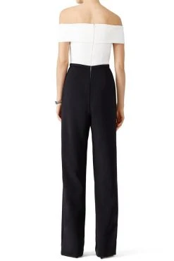 Long Dresses Theia - 883335 Crisscross Pleated Colorblock Jumpsuit 8 Long Dresses Theia - 883335 Crisscross Pleated Colorblock Jumpsuit