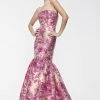 Formal Gowns Theia - Floral Pattern Mermaid Gown 881176