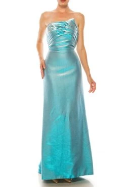 Theia - Pleated Bodice Long Dress 881093 Formal Gowns