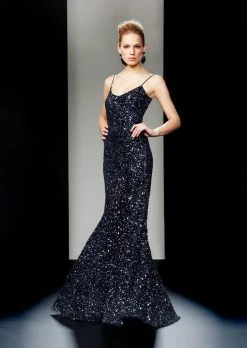 Theia - Sequined Long Gown 880576