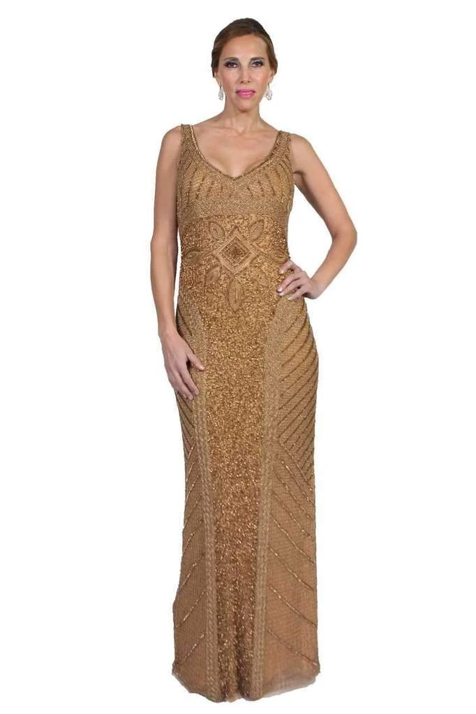 Formal Gowns Theia Shining Gilded Mesh Long Dress 881772 - 1 Pc. Gold In Size 8 Available 3 Formal Gowns Theia Shining Gilded Mesh Long Dress 881772 - 1 Pc. Gold In Size 8 Available