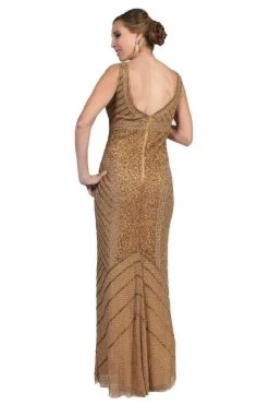 Formal Gowns Theia Shining Gilded Mesh Long Dress 881772 - 1 Pc. Gold In Size 8 Available 7 Formal Gowns Theia Shining Gilded Mesh Long Dress 881772 - 1 Pc. Gold In Size 8 Available