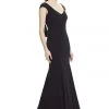 Theia V-Neck Cowl Back Stretch Evening Gown 882820 - 1 Pc. Fuchsia In Size 2 Available 1 Theia V-Neck Cowl Back Stretch Evening Gown 882820 - 1 Pc. Fuchsia In Size 2 Available