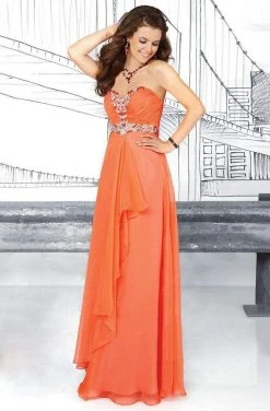 Tiffany Designs - 16012 Sparkling Ruched Strapless A-line Gown Formal Gowns