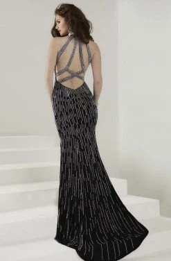 Tiffany Designs - 16174 Radiantly Embellished V-Neck Long Evening Gown