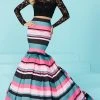 Formal Gowns Tiffany Designs - 16201 Two-Piece Off Shoulder Striped Mermaid Gown 2 Formal Gowns Tiffany Designs - 16201 Two-Piece Off Shoulder Striped Mermaid Gown