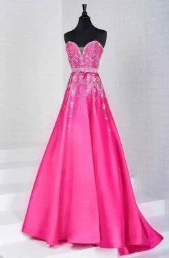 Formal Gowns Tiffany Designs - 16266 Plunging Sweetheart Jeweled Mikado Ballgown 9 Formal Gowns Tiffany Designs - 16266 Plunging Sweetheart Jeweled Mikado Ballgown