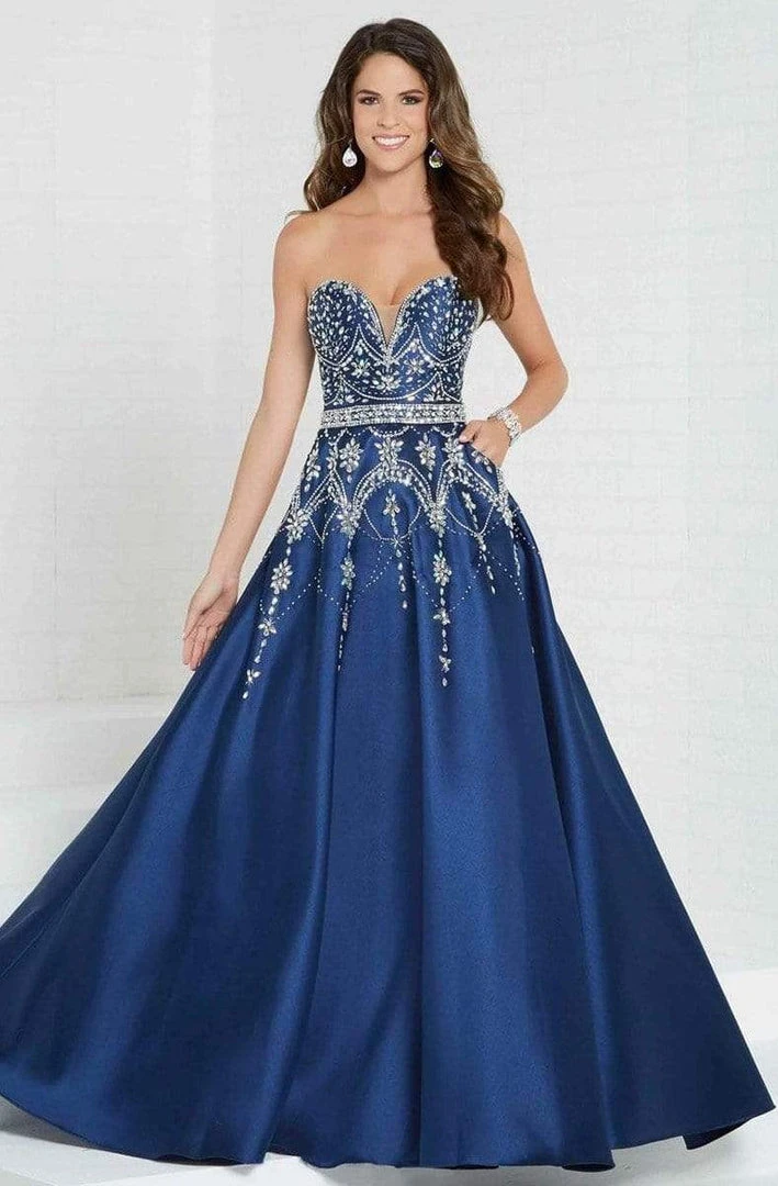 Formal Gowns Tiffany Designs - 16266 Plunging Sweetheart Jeweled Mikado Ballgown 5 Formal Gowns Tiffany Designs - 16266 Plunging Sweetheart Jeweled Mikado Ballgown