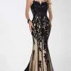 Formal Gowns Tiffany Designs - 16274 Sleeveless Contrast Lace Illusion Trumpet Gown
