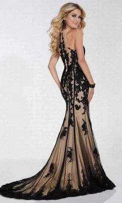 Formal Gowns Tiffany Designs - 16274 Sleeveless Contrast Lace Illusion Trumpet Gown