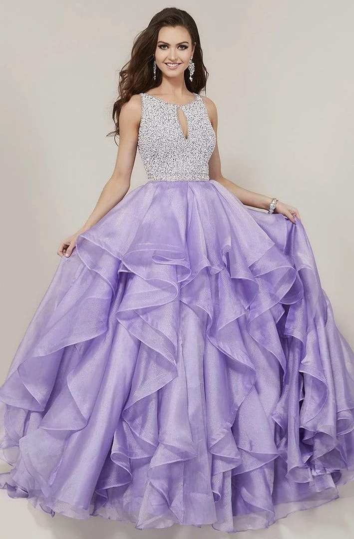 Tiffany Designs - 16338 Beaded Bodice Keyhole Cutout Organza Ballgown Formal Gowns 7 Tiffany Designs - 16338 Beaded Bodice Keyhole Cutout Organza Ballgown Formal Gowns