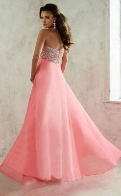 Tiffany Designs - 46048 Crystal Flourished Empire Long Evening Gown Formal Gowns