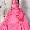 Formal Gowns Tiffany Designs - 56216 Rosette Accented Strapless Ballgown 1 Formal Gowns Tiffany Designs - 56216 Rosette Accented Strapless Ballgown