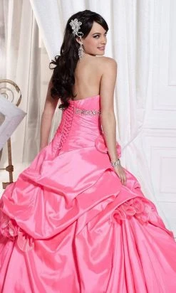 Formal Gowns Tiffany Designs - 56216 Rosette Accented Strapless Ballgown 5 Formal Gowns Tiffany Designs - 56216 Rosette Accented Strapless Ballgown