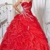 Formal Gowns Tiffany Designs - 56219 Strapless Vine Detailed Ballgown