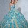 Tiffany Designs - 56251 Bedazzled Sweetheart Organza Ruffled Ballgown