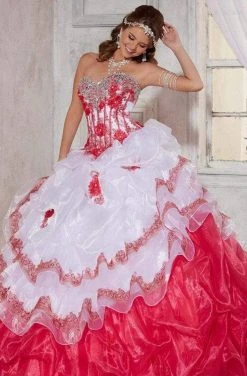 Formal Gowns Tiffany Designs - 56255 Embellished Sweetheart Ruffled Ballgown
