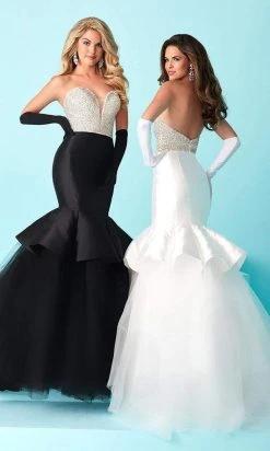 Tiffany Designs - Captivating Rhinestone And Crystal Beaded Deep Sweetheart Mermaid Dress 16217 - 1 Pc Champagne/Red In Size 4 Available Formal Gowns 7 Tiffany Designs - Captivating Rhinestone And Crystal Beaded Deep Sweetheart Mermaid Dress 16217 - 1 Pc Champagne/Red In Size 4 Available Formal Gowns