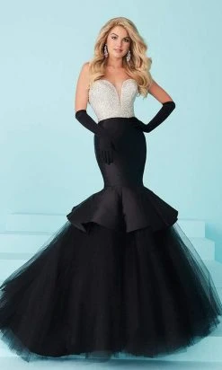 Tiffany Designs - Captivating Rhinestone And Crystal Beaded Deep Sweetheart Mermaid Dress 16217 - 1 Pc Champagne/Red In Size 4 Available Formal Gowns 6 Tiffany Designs - Captivating Rhinestone And Crystal Beaded Deep Sweetheart Mermaid Dress 16217 - 1 Pc Champagne/Red In Size 4 Available Formal Gowns