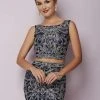 Tiffany Homecoming - 27119 Deep V-Back Two-Piece Glittering Lace Short Dress Cocktail Dresses