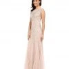 Adrianna Papell 61910460 Sequin Embellished Sleeveless Godet Gown