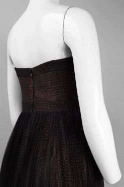 Adrianna Papell - 91898900 Strapless Metallic Jacquard Long Gown 9 Adrianna Papell - 91898900 Strapless Metallic Jacquard Long Gown