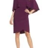 Adrianna Papell - AP1D101422 Beaded Jewel Neck Jersey Fitted Dress