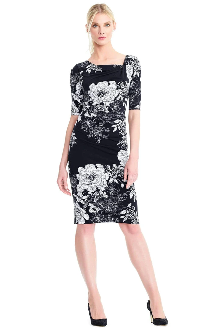 Adrianna Papell - AP1D102629 Floral Square Cocktail Dress 3 Adrianna Papell - AP1D102629 Floral Square Cocktail Dress