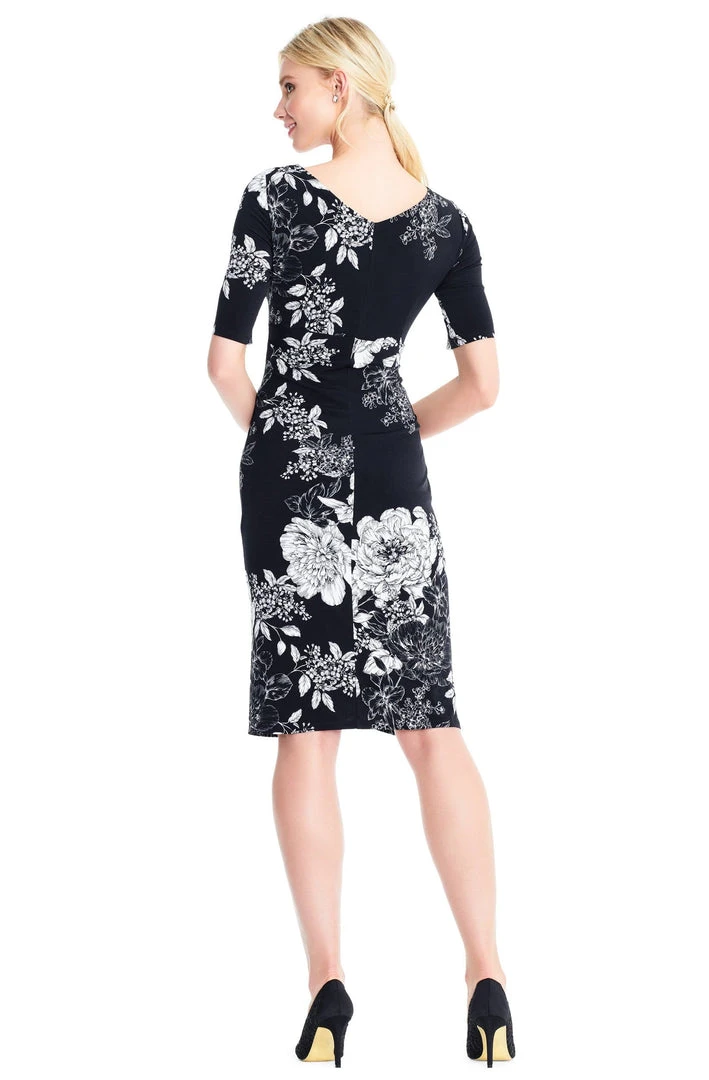 Adrianna Papell - AP1D102629 Floral Square Cocktail Dress 4 Adrianna Papell - AP1D102629 Floral Square Cocktail Dress
