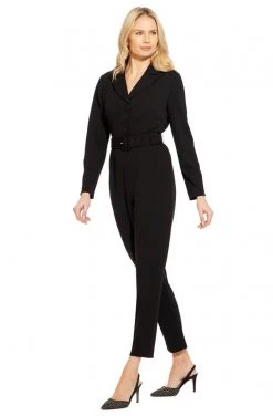 Adrianna Papell - AP1D102936 Collared V-neck Stretch Crepe Jumpsuit 11 Adrianna Papell - AP1D102936 Collared V-neck Stretch Crepe Jumpsuit