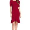 Adrianna Papell - AP1D103506 Bateau Ribbed Jersey Sheath Dress 2 Adrianna Papell - AP1D103506 Bateau Ribbed Jersey Sheath Dress