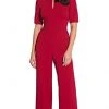 Adrianna Papell - AP1D103537 Bateau Guaze Crepe Wide Leg Jumpsuit 2 Adrianna Papell - AP1D103537 Bateau Guaze Crepe Wide Leg Jumpsuit