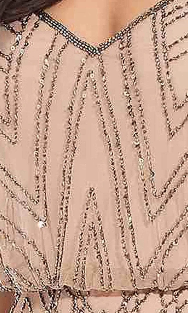 Adrianna Papell AP1E200215 - Beaded Blouson Trumpet Prom Dress 6 Adrianna Papell AP1E200215 - Beaded Blouson Trumpet Prom Dress