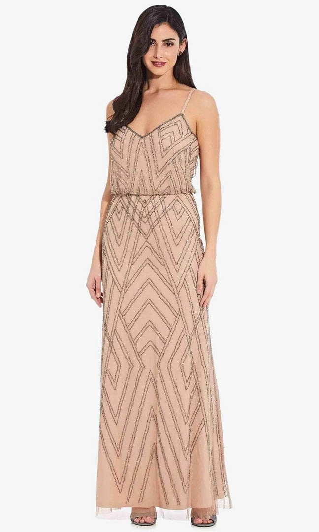 Adrianna Papell AP1E200215 - Beaded Blouson Trumpet Prom Dress 3 Adrianna Papell AP1E200215 - Beaded Blouson Trumpet Prom Dress